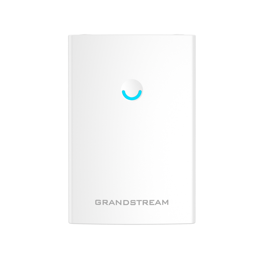 White device with a blue light and 'Grandstream' branding on a white background